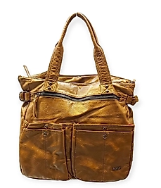 Bayan ithal Yıkama Deri Kol Çantası