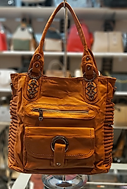 Bayan ithal Yıkama Deri Kol Çantası