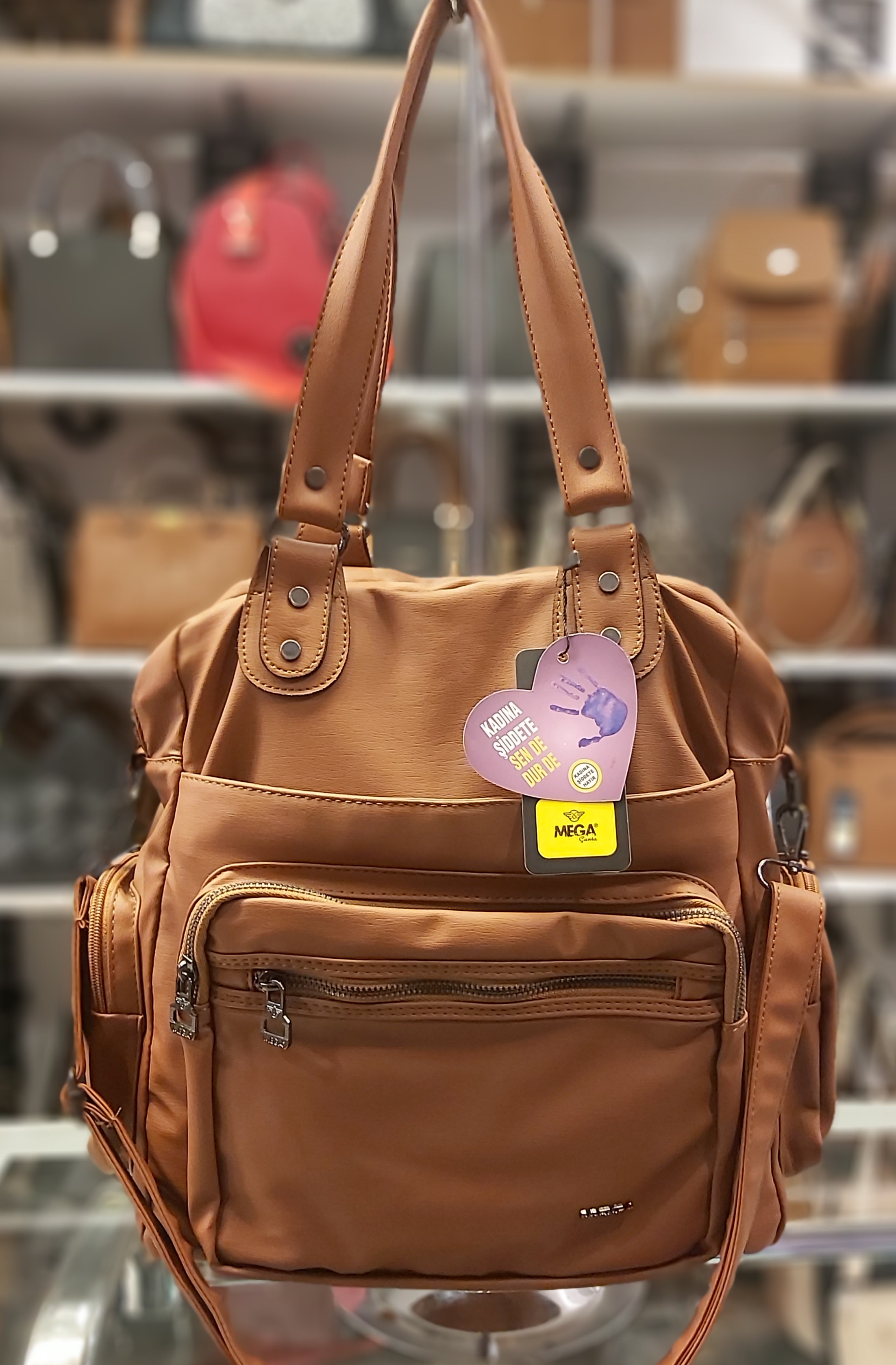 Bayan Yıkama Deri Kol Çantası