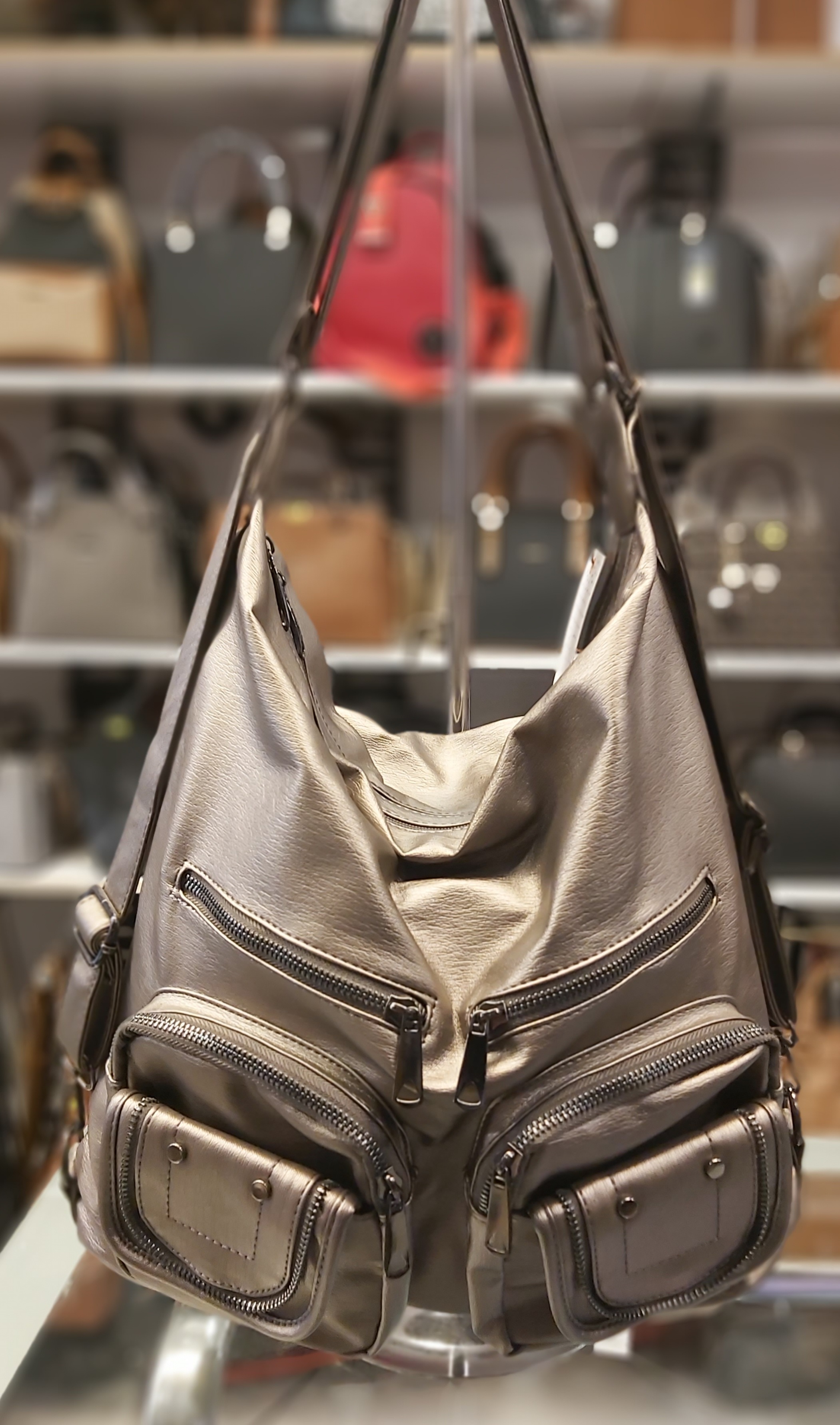 Bayan Yıkama Deri Kol ve Sırt Çantası