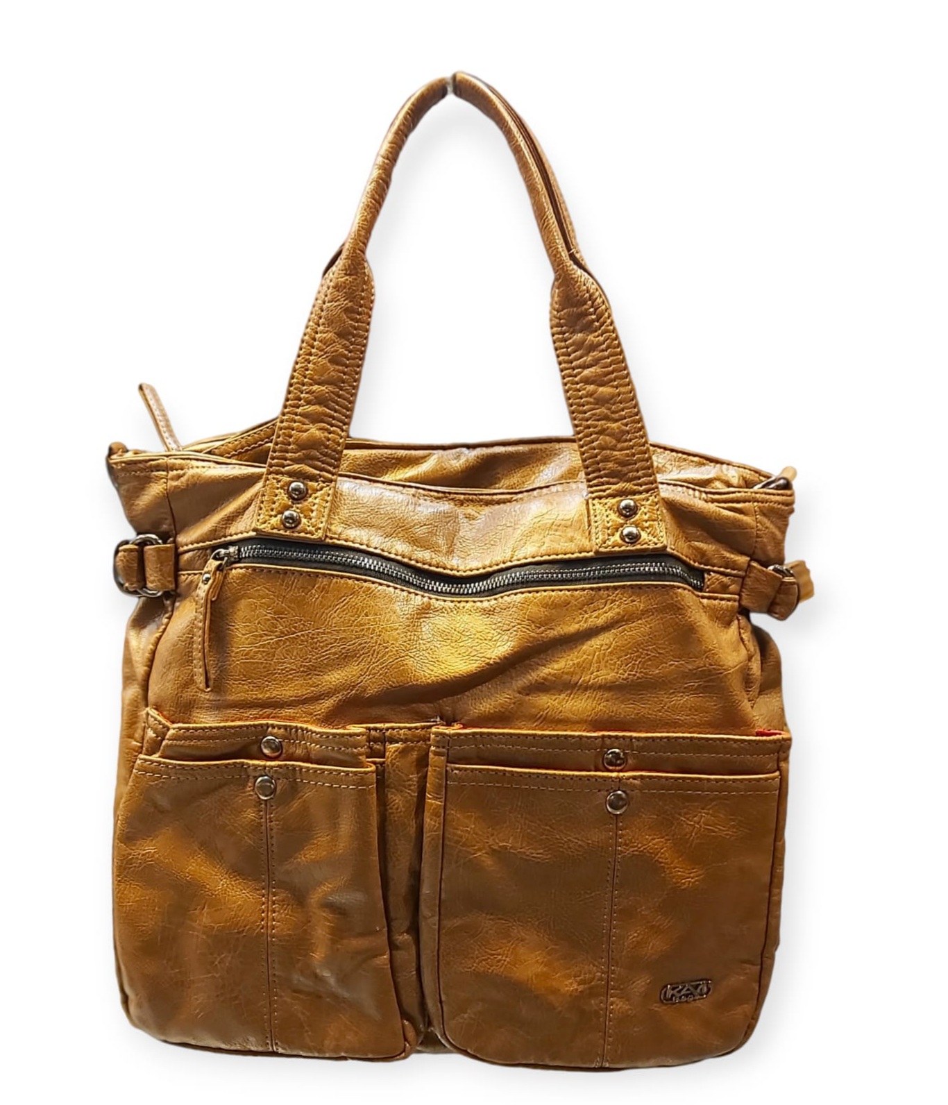 Bayan ithal Yıkama Deri Kol Çantası